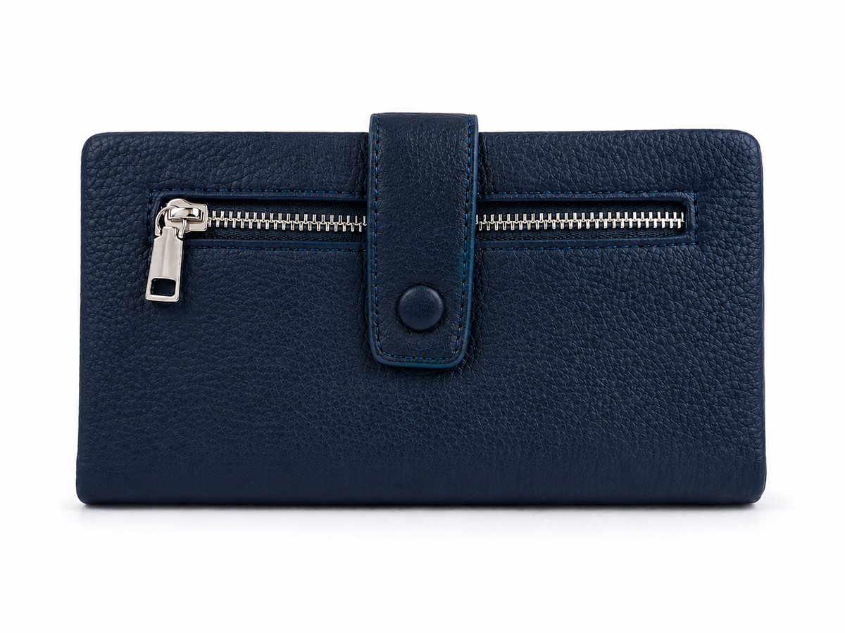 🖤 Stilvolles Damen-Portemonnaie 19,5 × 10 × 3 cm ✨ Soft & Weich | Viele Kartenfächer | Mit Handschlaufe 👛