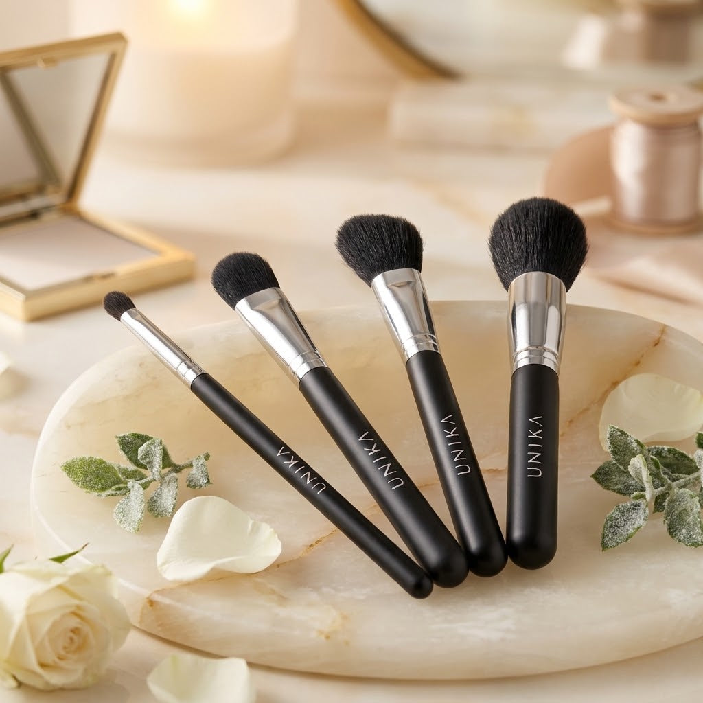 💄✨ UNIKA MAKE-UP-PINSELSET – 4-TEILIG ✨💄