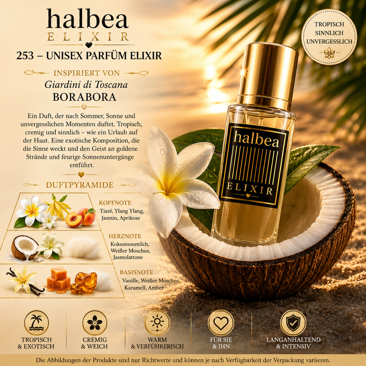 🏝️✨ 253 – Unisex Parfum Elixir – inspiriert von Giardini di Toscana „Borabora“ ✨🏝️