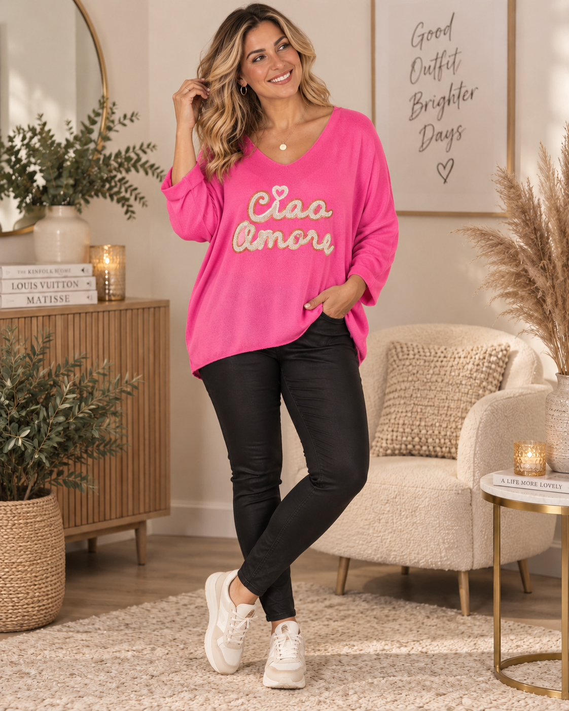 💕✨ Feinstrickpullover „Ciao Amore“ | Gr. 38-44✨💕