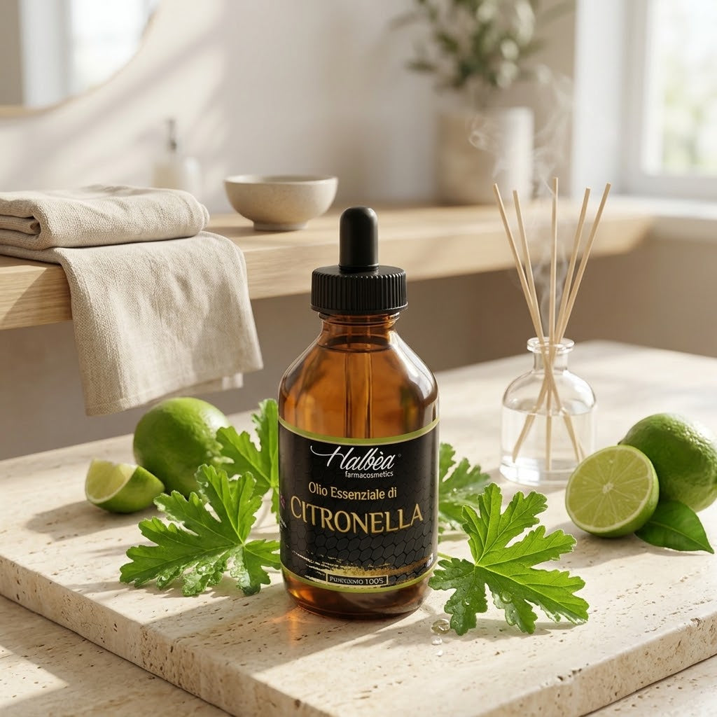 🍋 Halbèa Olio Essenziale di Citronella – Reines Citronellaöl (10 ml) 🌿✨