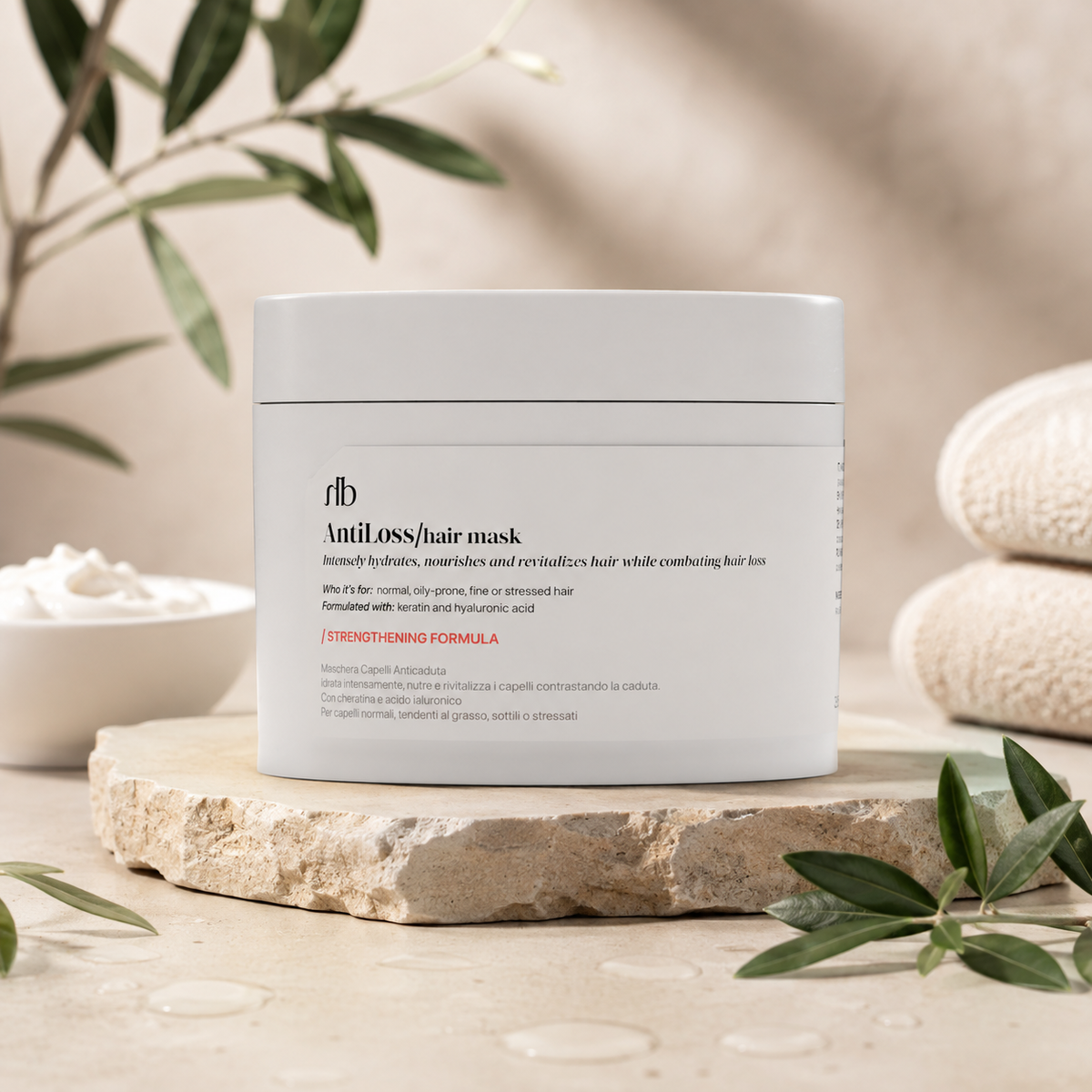💆♀️✨ Anti-Haarausfall-Haarmaske mit Keratin & Hyaluronsäure – 250 ml ✨💆♀️
