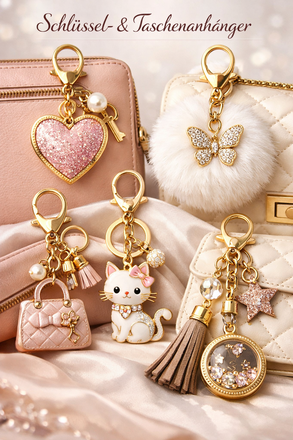 ✨ Glanzvolle Details – Schlüssel- & Taschenanhänger Kollektion ✨