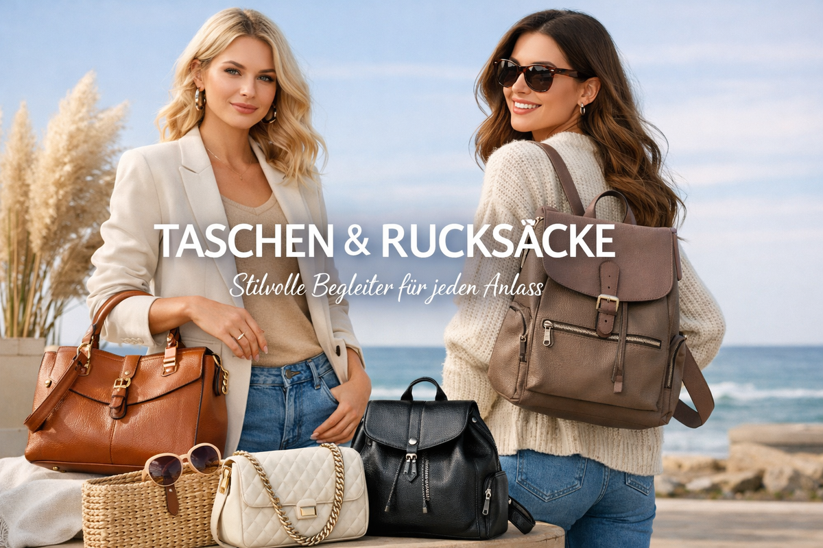 👜 Taschen & Rucksäcke – Stil, der dich überall begleitet ✨