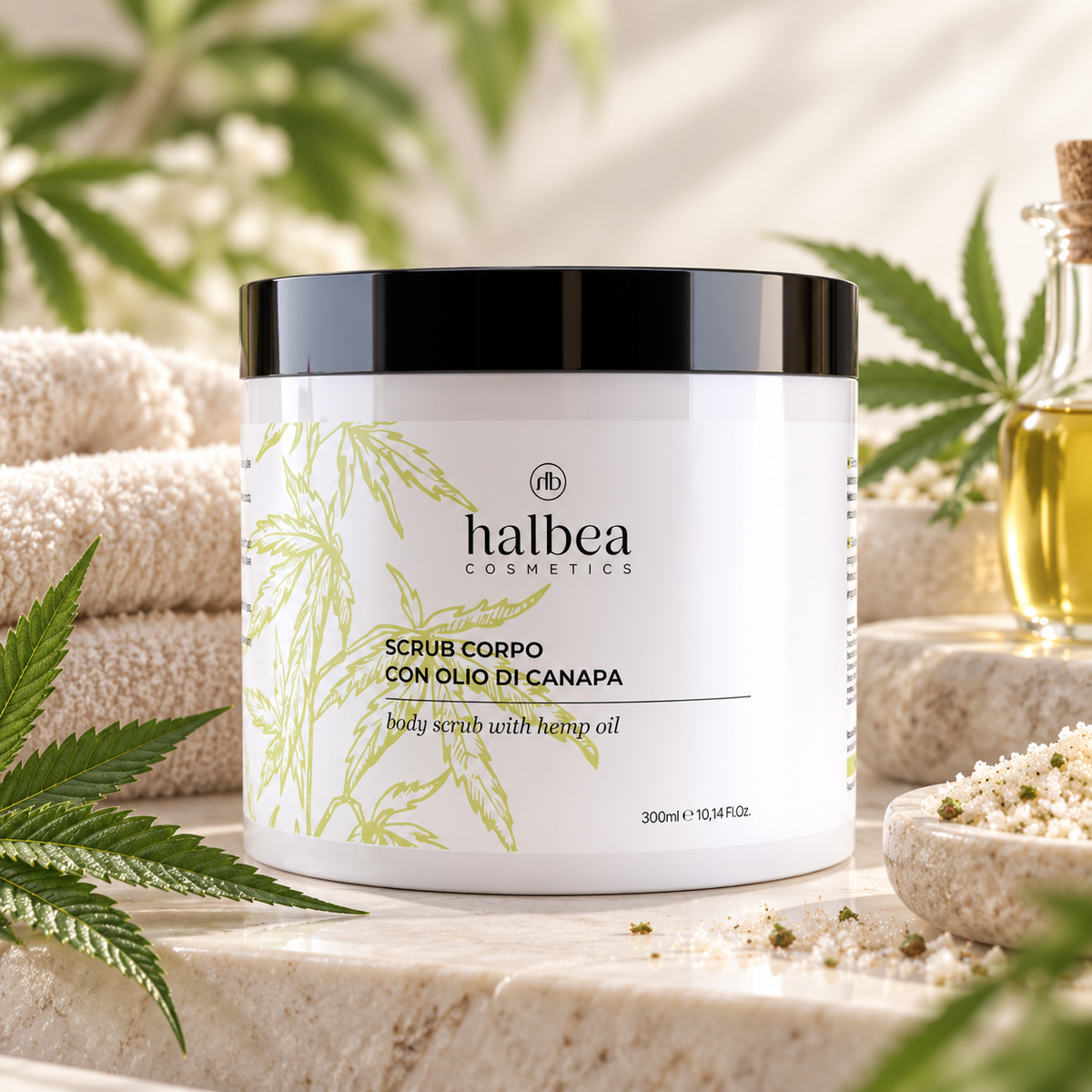 🌿✨ Körperpeeling mit Hanföl – 250 ml ✨🌿