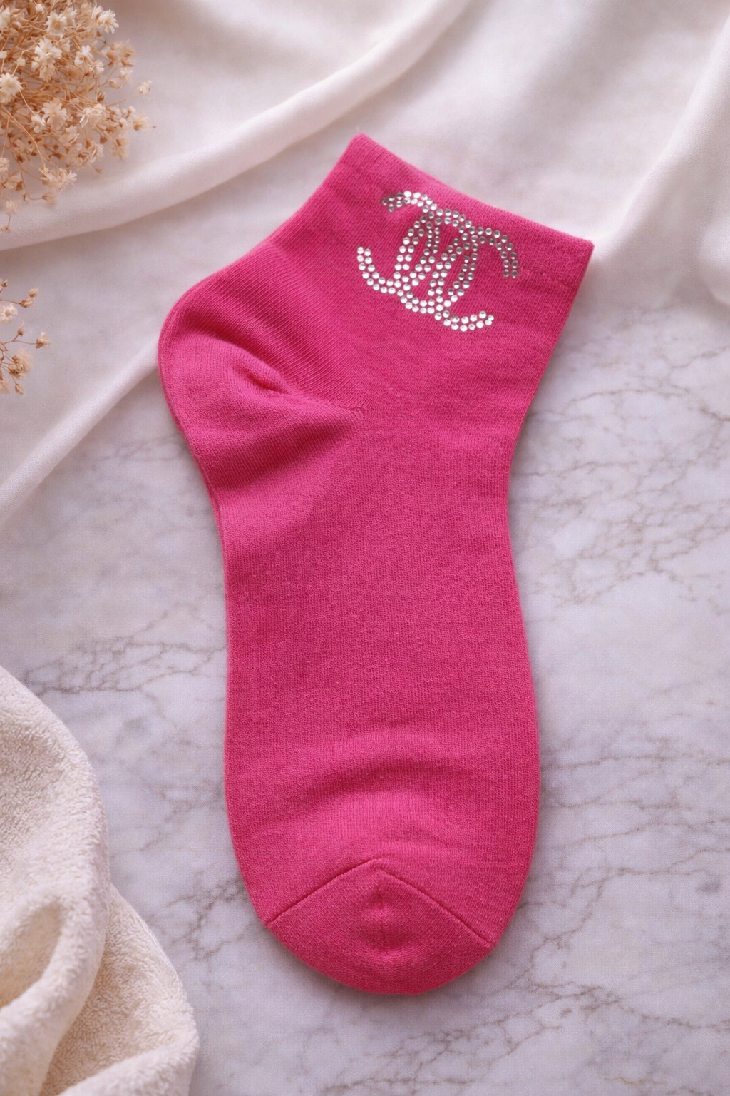 🧦✨ Damen Sneaker Socken – Strass Logo | Größe 38–41 | Mehrere Farben ✨🧦
