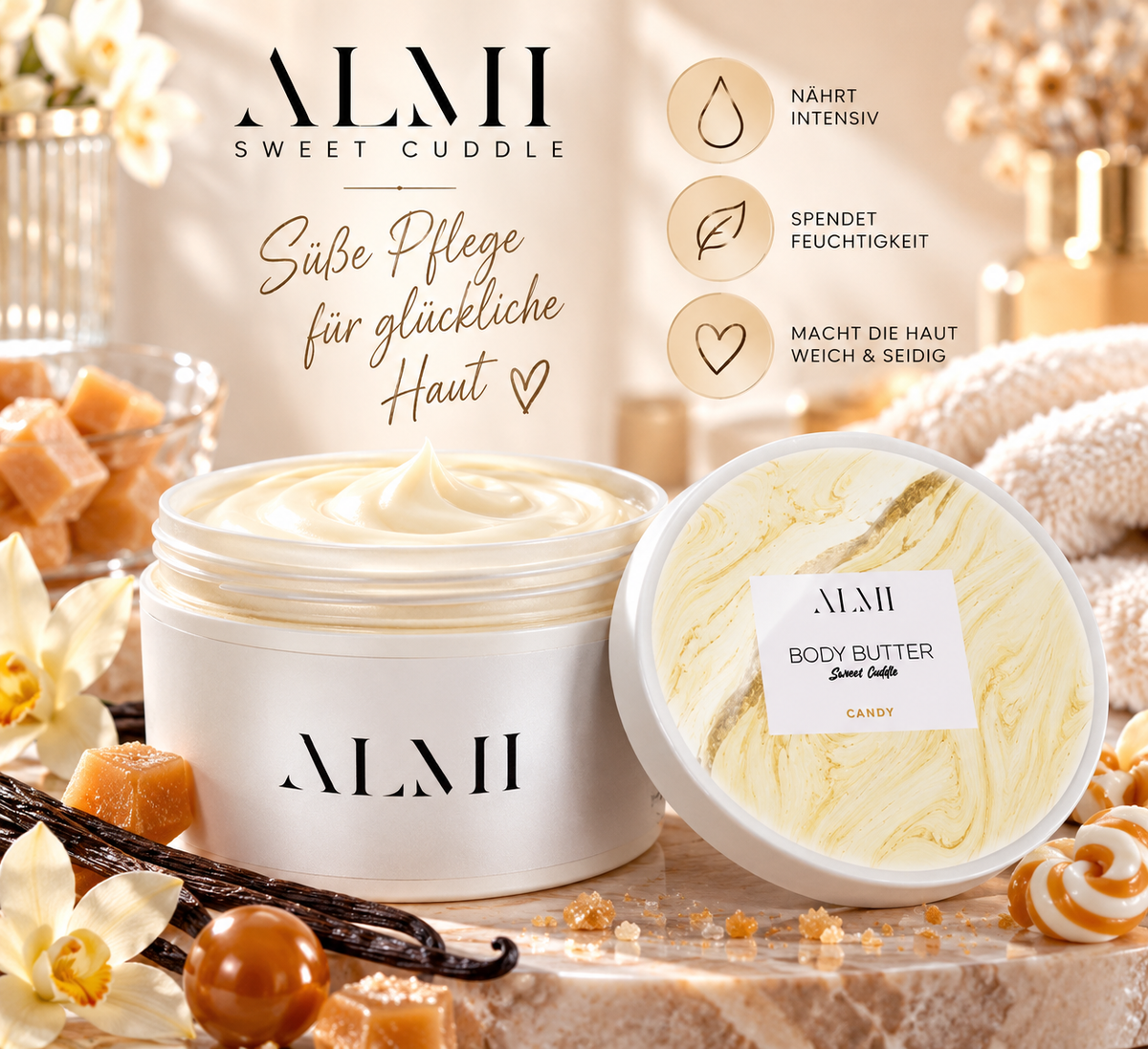 🍬✨ Body Butter Candy – 250 g | Almi Sweet Cuddle ✨🍬