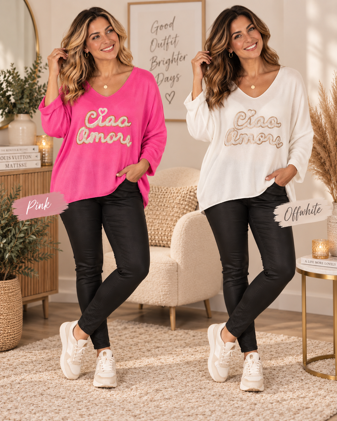 💕✨ Feinstrickpullover „Ciao Amore“ | Gr. 38-44✨💕