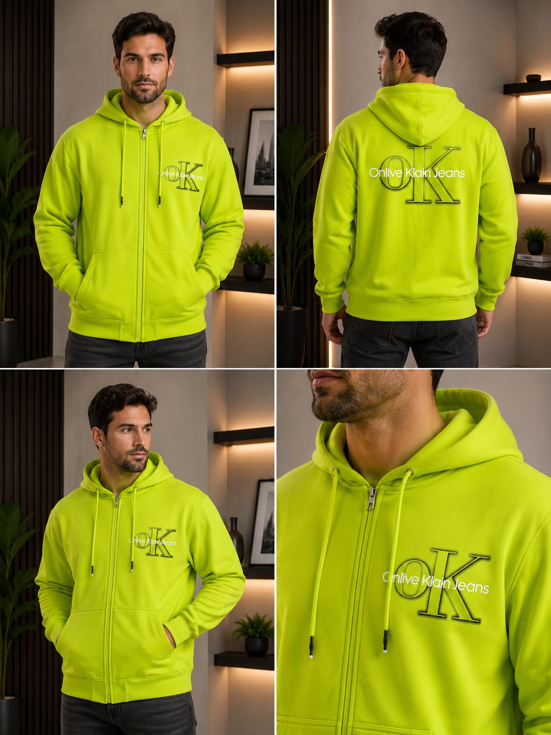 💚🔥 Herren Sweatjacke mit Kapuze – sportlich, lässig & mega bequem 🔥💚