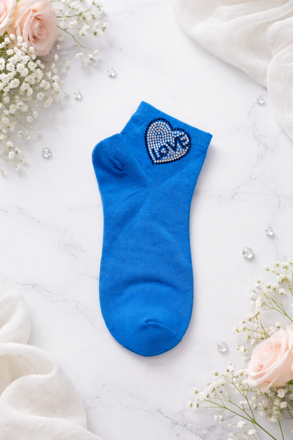 💖 Strass Söckchen „Love Heart“ – Größe 38-41 | 4 Farben erhältlich 💖