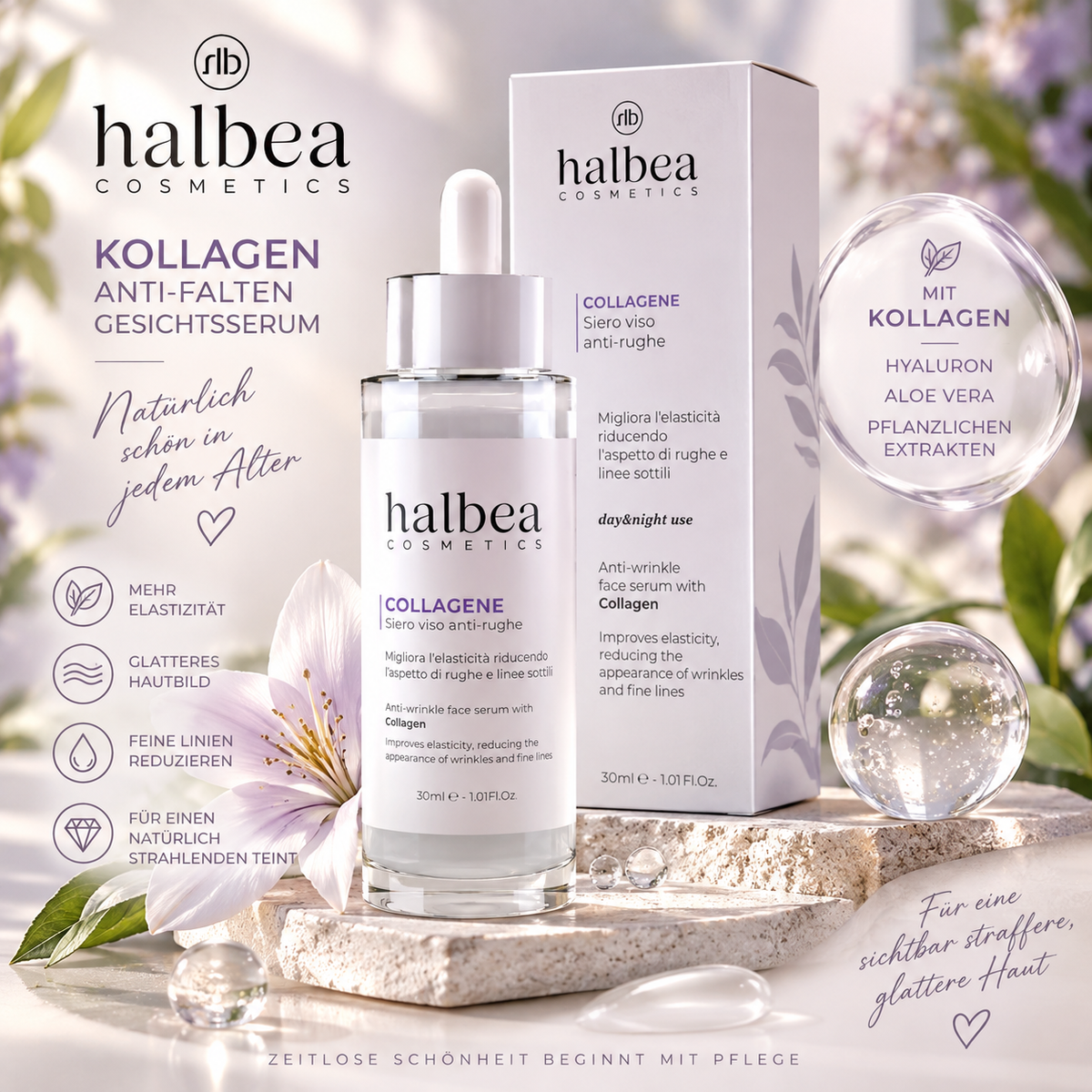 ✨💧 Anti-Falten-Gesichtsserum mit Kollagen – 30 ml 💧✨