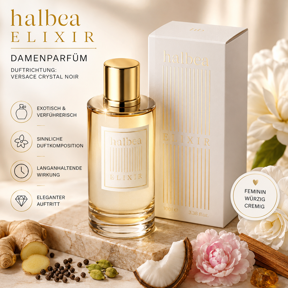 ✨ 186 – Damenparfüm Elixier | Duftrichtung: Versace Crystal Noir ✨