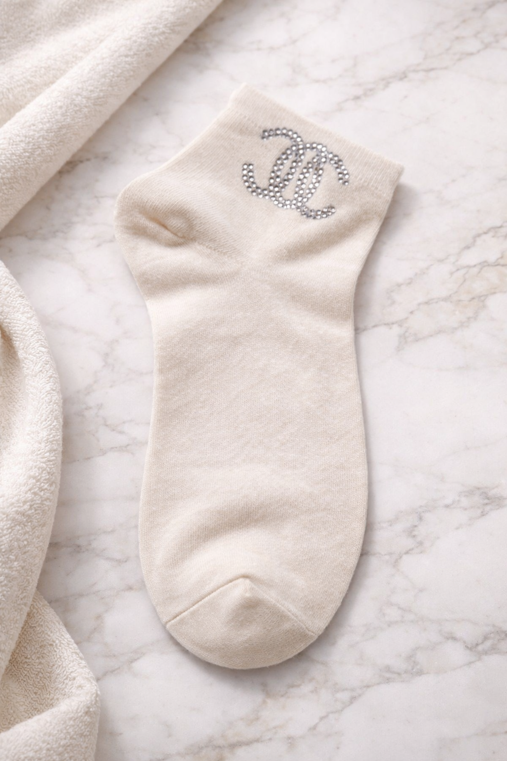 🧦✨ Damen Sneaker Socken – Strass Logo | Größe 38–41 | Mehrere Farben ✨🧦