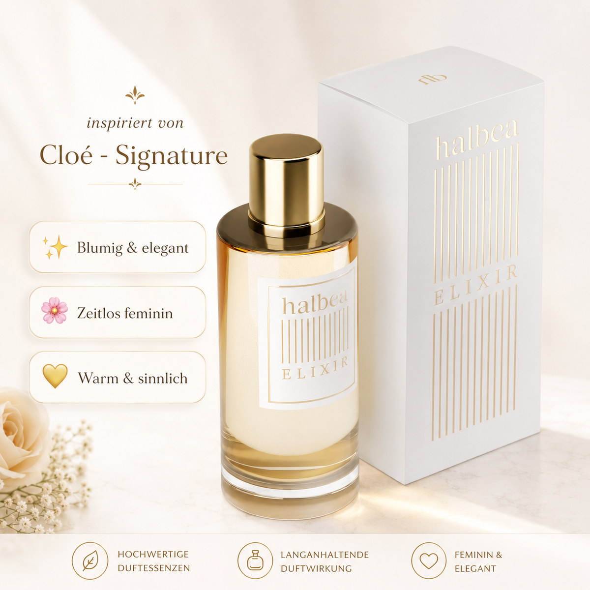 ✨ Halbea 32 – Duft Damen Elixir ✨ 🌸 Duftrichtung: Cloé – Signature 🌸