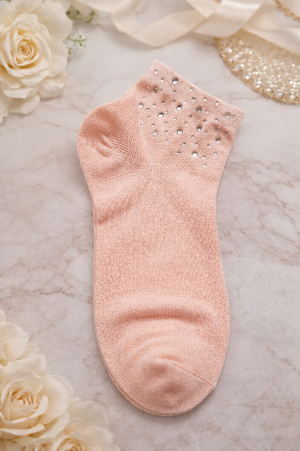 🧦✨ Damen Sneaker Socken mit Strass – Größe 38–41 – Mehrere Farben ✨🧦
