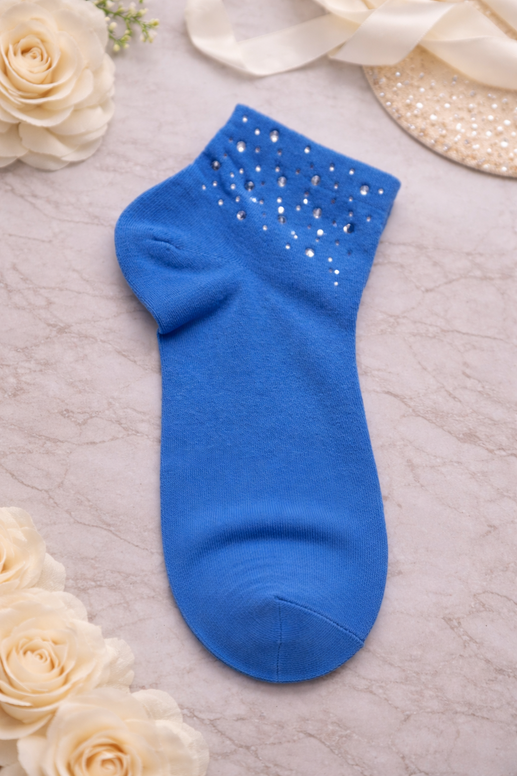 🧦✨ Damen Sneaker Socken mit Strass – Größe 38–41 – Mehrere Farben ✨🧦