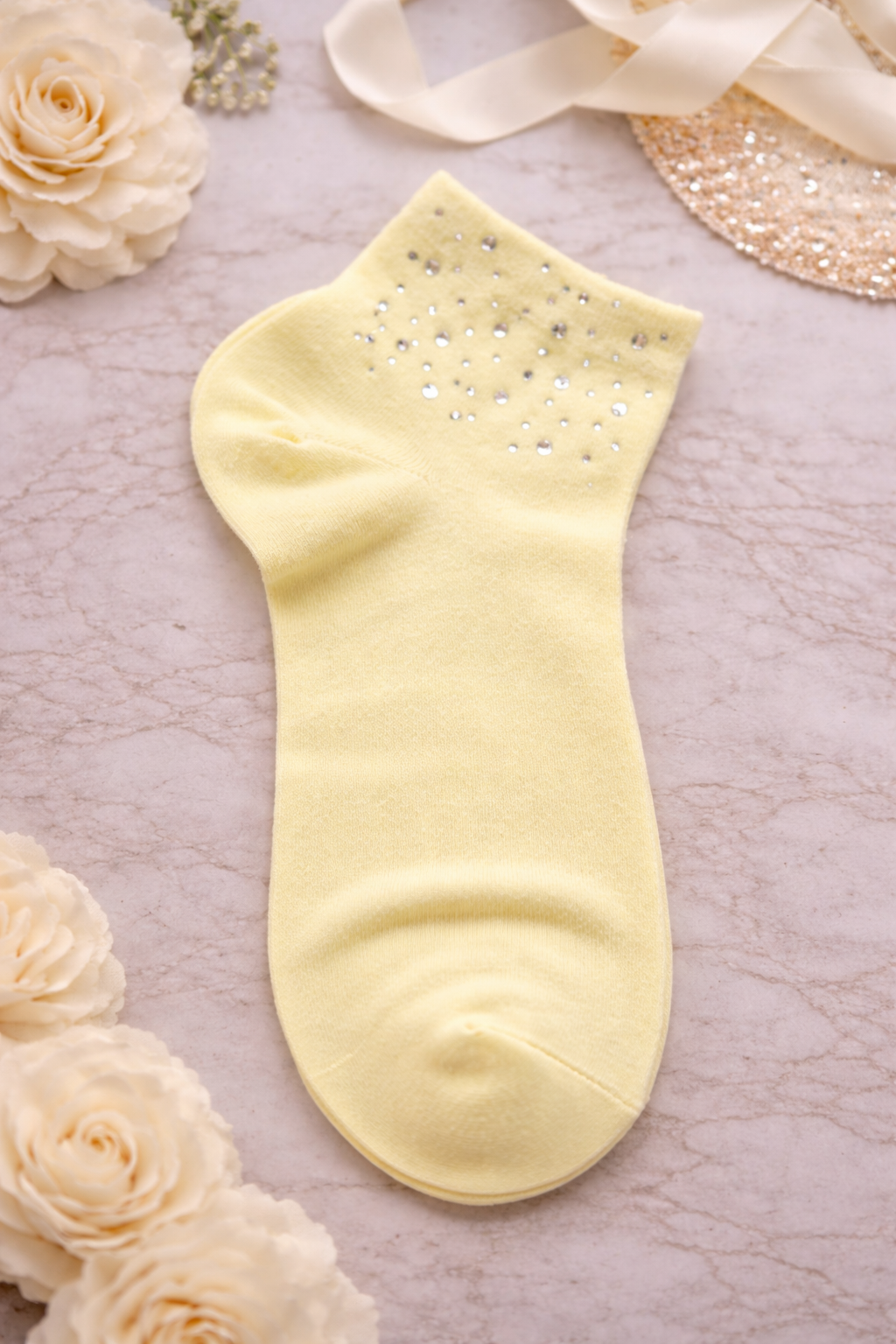 🧦✨ Damen Sneaker Socken mit Strass – Größe 38–41 – Mehrere Farben ✨🧦