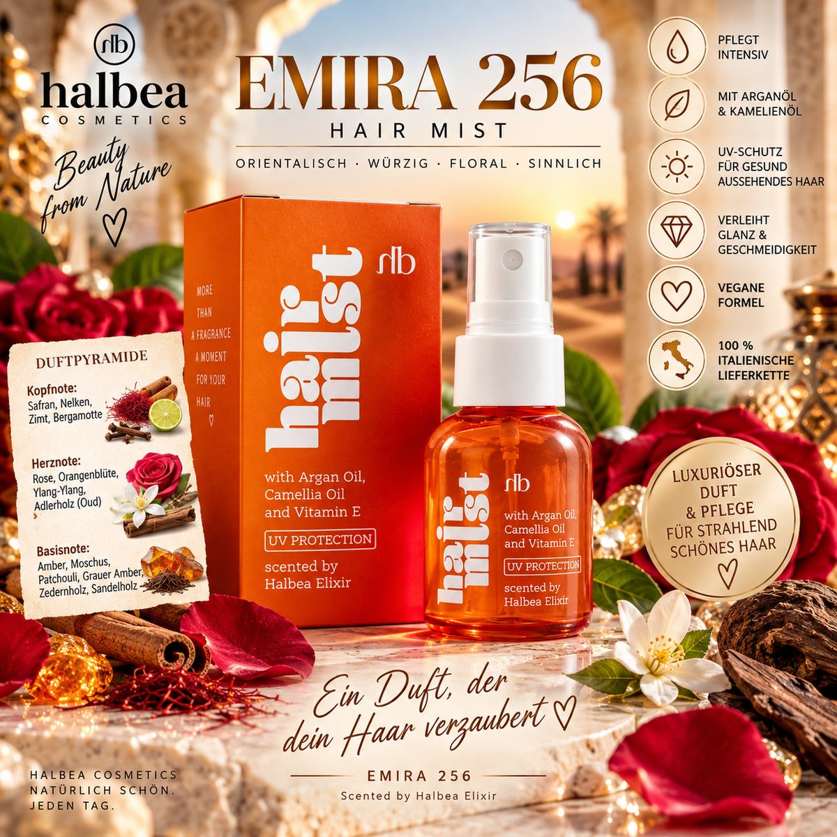 ✨🌙 Emira 256 – Haarparfum Hair Mist – 50 ml 🌙✨