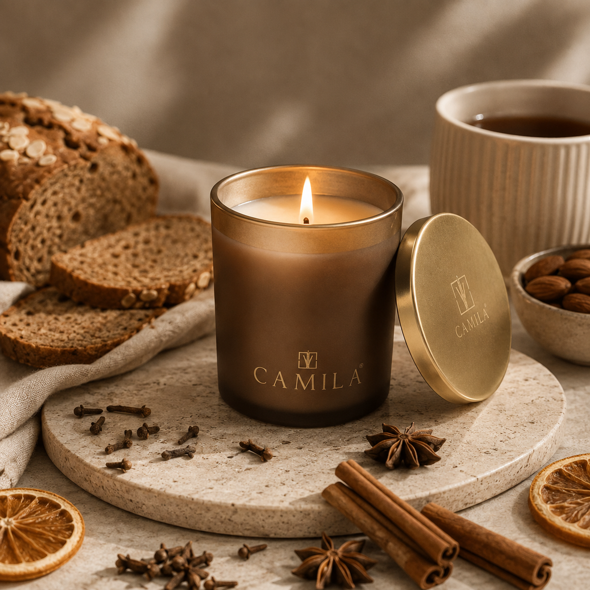 🍪🕯️ Duftkerze GEWÜRZBROT – 140 g ✨🤎