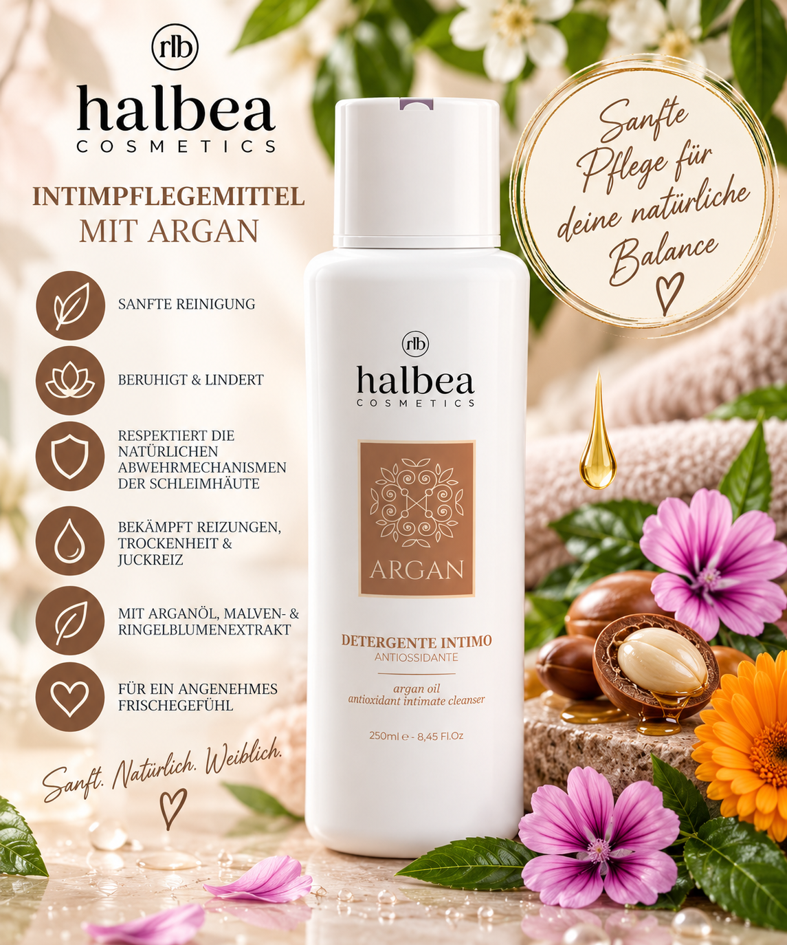 🌿✨ Antioxidatives Intimpflegemittel mit Argan – 250 ml ✨🌿