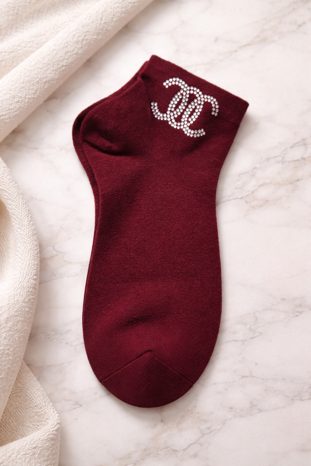 🧦✨ Damen Sneaker Socken – Strass Logo | Größe 38–41 | Mehrere Farben ✨🧦