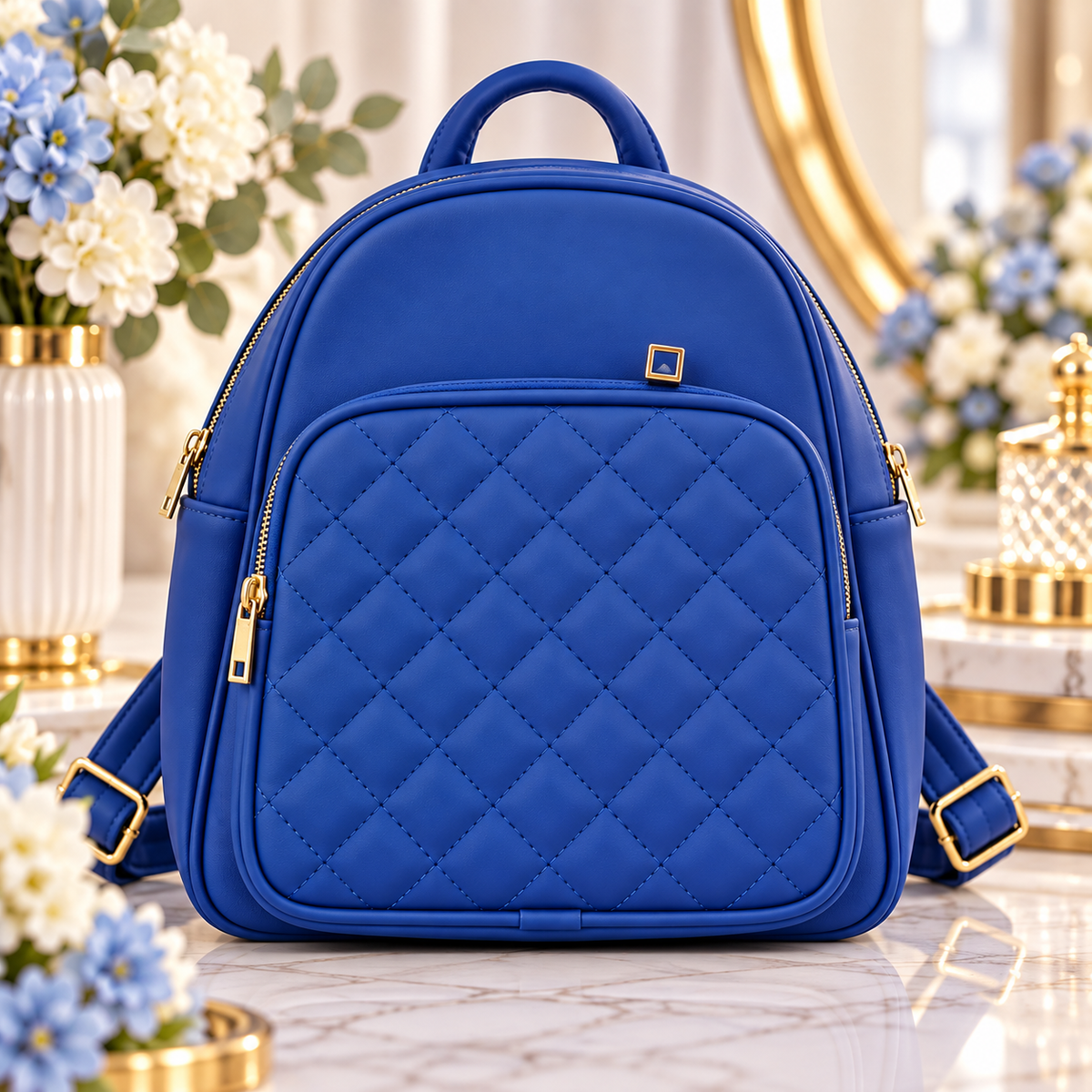 🤍✨ Eleganter Damenrucksack mit Stepp-Detail – kompakt, stilvoll & perfekt für jeden Tag ✨🤍