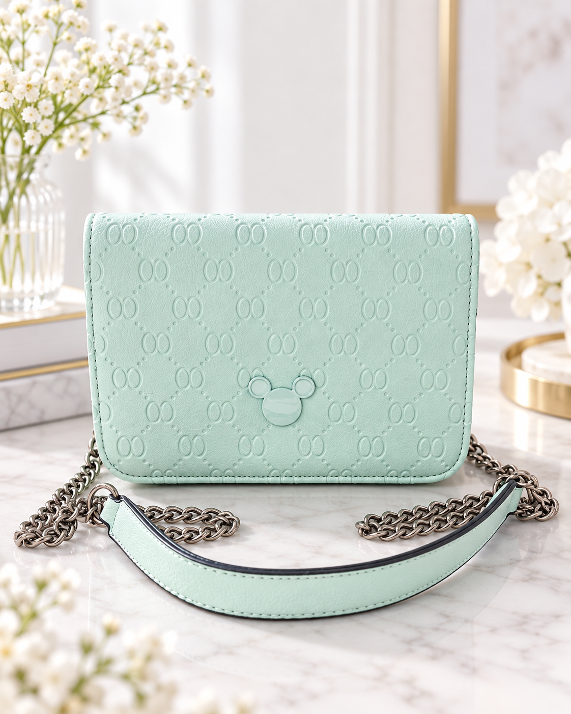 👜✨ Elegante Mouse-Kopf Handtasche mit Schulterkette ✨👜