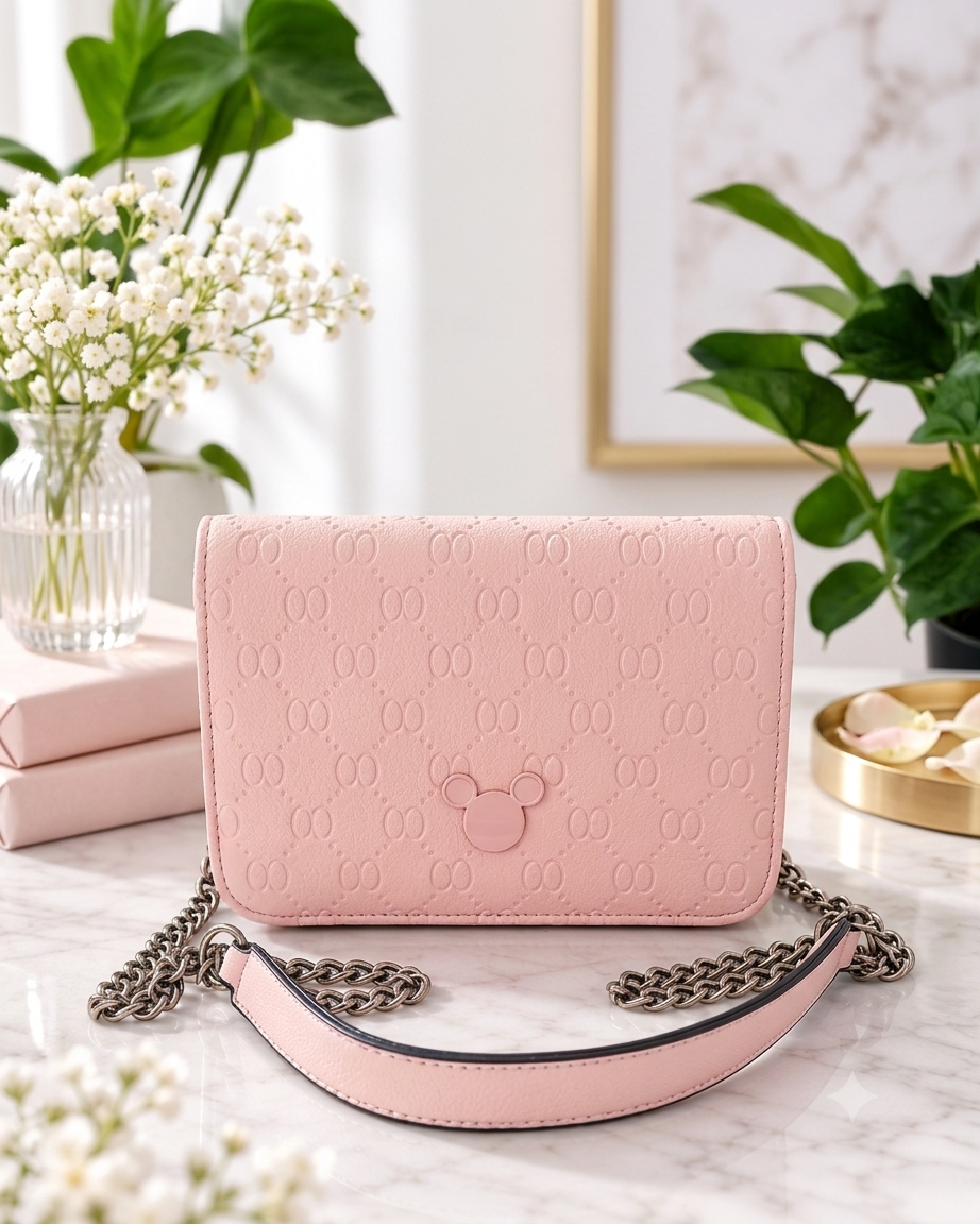 👜✨ Elegante Mouse-Kopf Handtasche mit Schulterkette ✨👜
