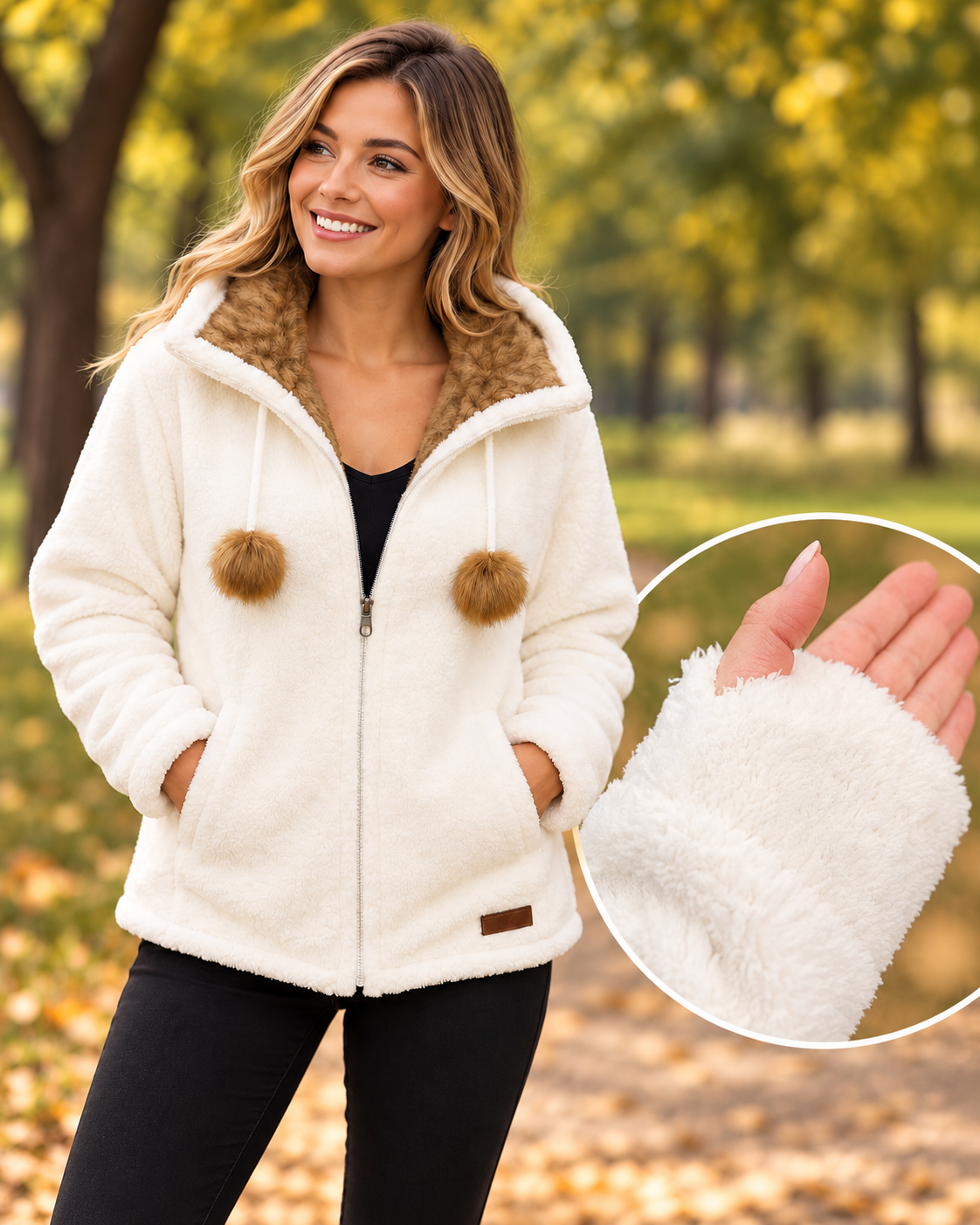 🧸✨ Teddy-Jacke – Gr. 36–42 tragbar✨🧸 Kuschelig. Stylisch. Wohlfühlfaktor pur! 🧥💖